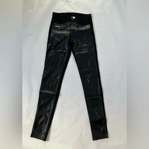 Divided by H&M Faux Leather High Waist Pull On Pants Black Pants Jeans US 4 NWT